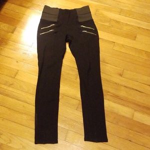 High Waist Stretch Black Skinny Pants